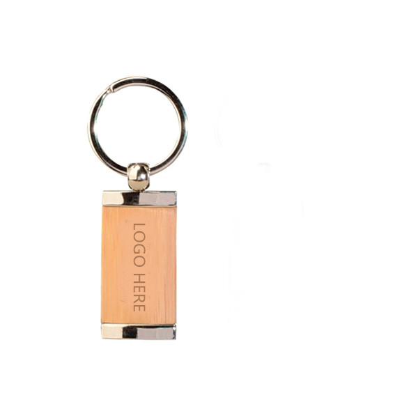 Wood plate keyring