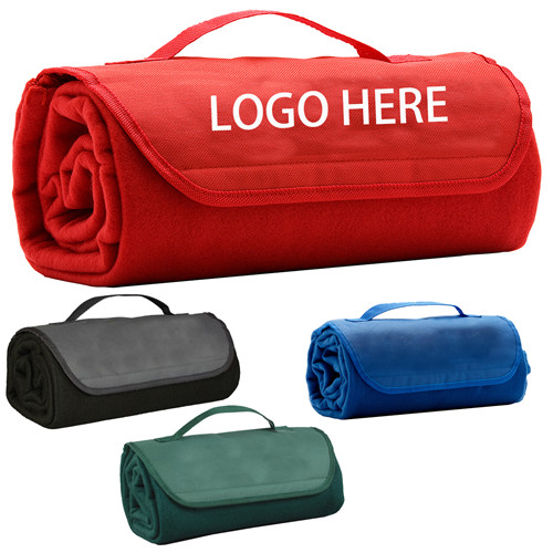 Roll up fleece blanket