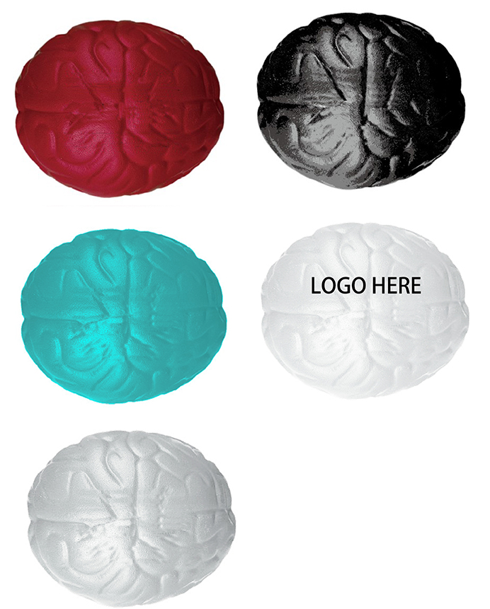 Brain shaped stress ball