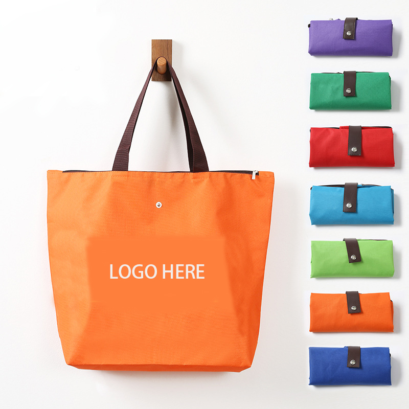 Snap roll up tote bag