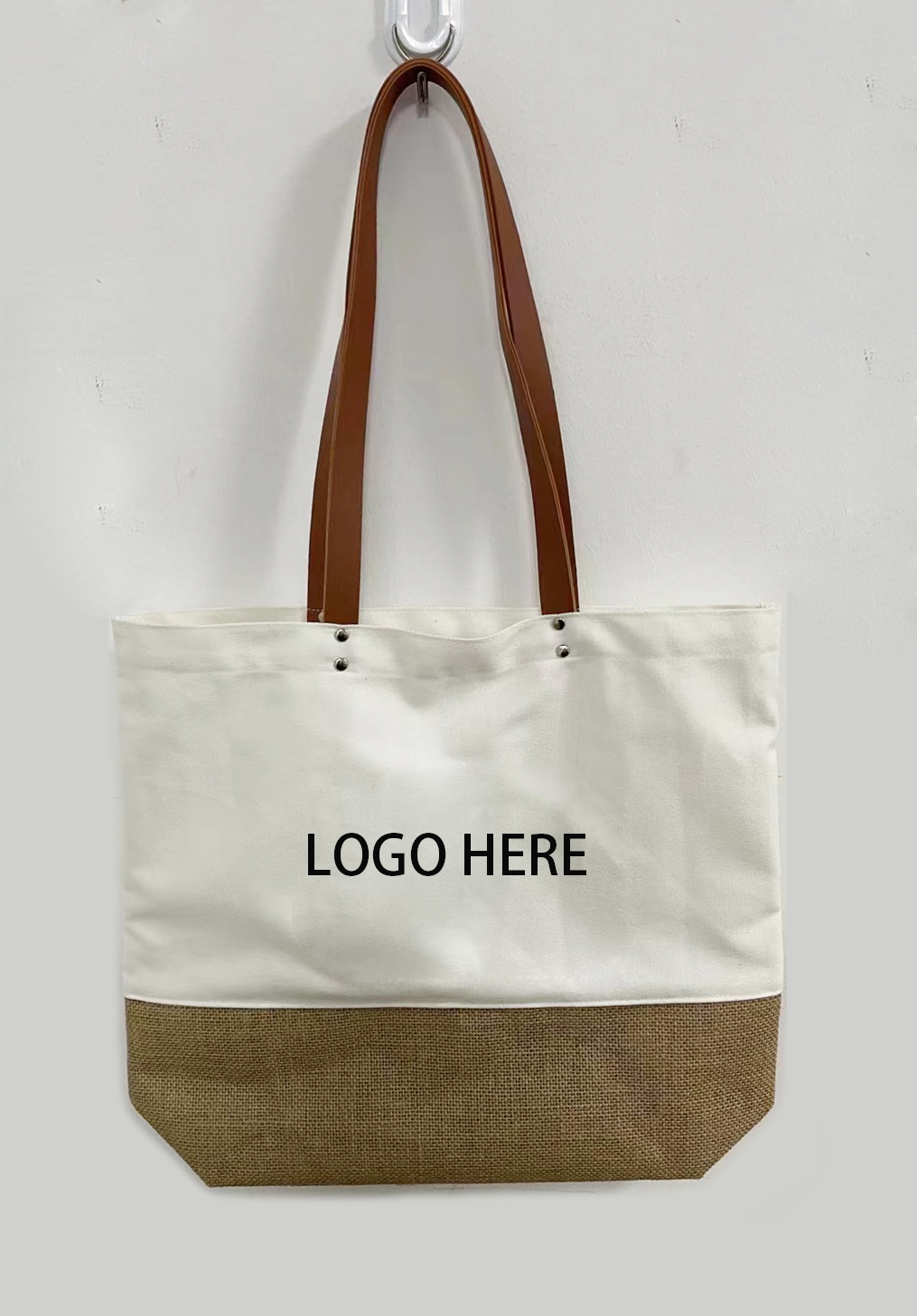 Canvas jute tote