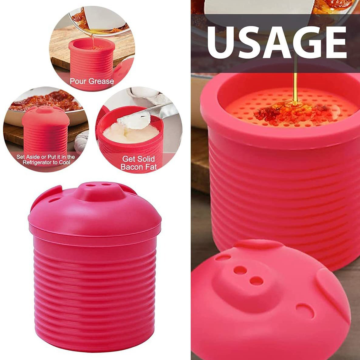 Silicone grease containers