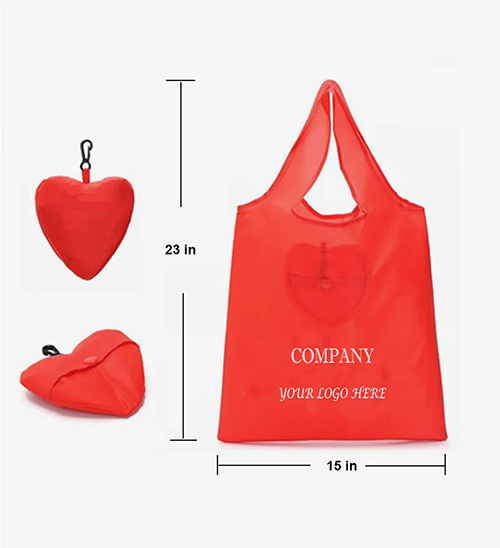 Heart Shaped Foldable Tote
