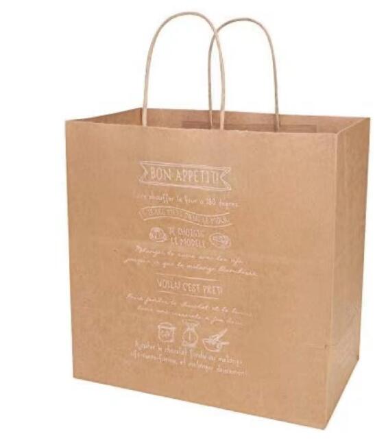 Kraft Paper Bag with Handle 10 * 10 * 6