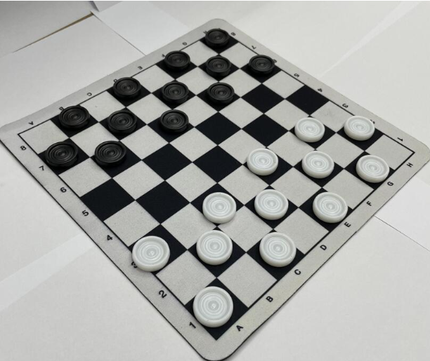 Travel Checkers with storage bag