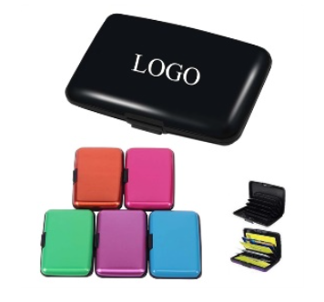 aluminum business card holder