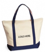16oz cotton canvas tote with zipper closure 16oz cotton canvas tote with zipper closure