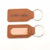 Custom Geometric PU Car Keychain