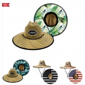 Lifeguard Straw Hat Wide Brim Beach Sun Protection Lifeguard Straw Hat Wide Brim Beach Sun Protection