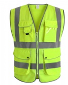 High Visibility Safety Vest With Reflective Strips