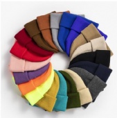 Polyester woven beanie, customizable weaving count