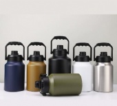 64oz Wide Mouth Insulated Double Wall Stainless Steel Large Sports Flask 64oz Wide Mouth Insulated Double Wall Stainless Steel Large Sports Flask