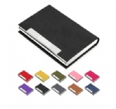 PU Leather Business Card Holder Stainless Steel Case PU Leather Business Card Holder Stainless Steel Case